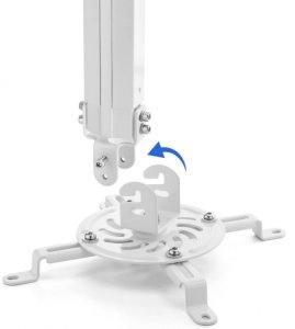 Uchwyt do projektorów Techly regulowany 38-58 cm, sufitowe, srebrny (309654) 4