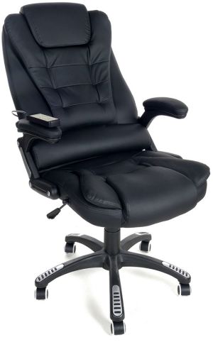 Krzesło biurowe CALVIANO Fotel biurowy MANAGER z masażem - czarny 13
