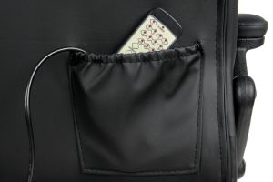 Krzesło biurowe CALVIANO Fotel biurowy MANAGER z masażem - czarny 5