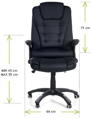 Krzesło biurowe CALVIANO Fotel biurowy MANAGER z masażem - czarny 11