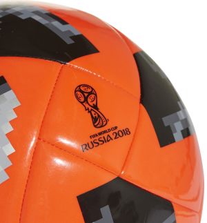 Adidas Piłka nożna Telstar World Cup 2018 Glider Red r. 5 (CE8098) 2