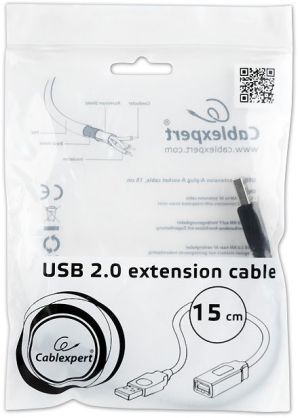 Adapter USB Gembird Czarny  (CCP-USB2-AMAF-0.15M) 3
