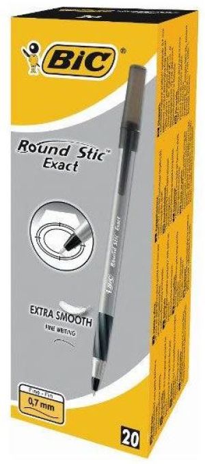 Bic Długopis BiC Round Stick Exact Czarny p20 (BONUS 918542) 1