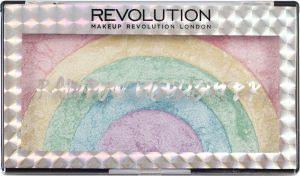 Makeup Revolution Zestaw rozświetlaczy do twarzy Rainbow 1