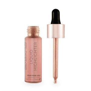 Makeup Revolution Liquid Highlighter Rozświetlacz w płynie Rose Gold 18ml 1