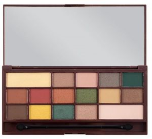 Makeup Revolution I Heart Makeup Palette Zestaw cieni do powiek Chocolate Mint 22g (16 kolorów) 2