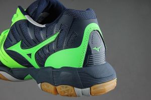 Mizuno Buty siatkarskie męskie Wave Tornado X granatowo-zielone r. 46 (V1GA161236) 8