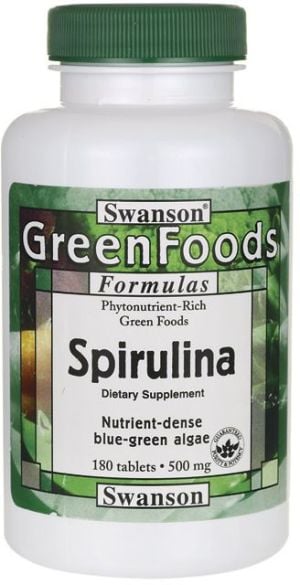 Swanson Spirulina Certified 180 tabletek 1