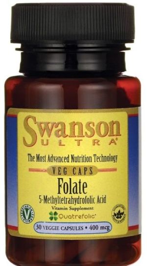 Swanson Folian Quatrefolic 400mcg 30 kapsułek 1