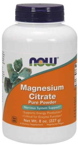 NOW Foods Magnesium Citrate Pure Powder 227g 1