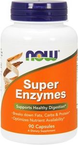 NOW Foods Super Enzyme Caps - 90 Kapsułek 1