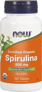 NOW Foods Spirulina 500 mg 500 Tabletek 1