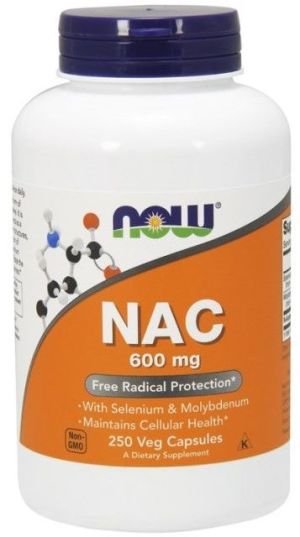 NOW Foods Nac-Acetyl Cysteine 600mg 250 vcaps 1
