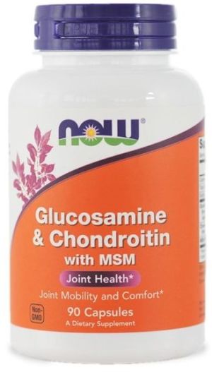 NOW Foods Glucosamin & Chondroitin msm 180 kapsułek 1
