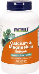 NOW Foods Calcium & magnesium z dodatkiem witaminy D 120 kapsułek 1