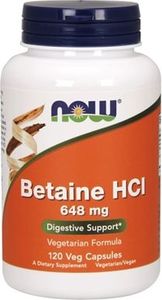 NOW Foods Betaine Hcl - 120 kapsułek 1
