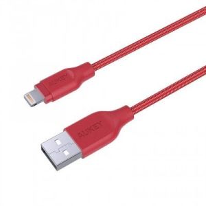 Kabel USB Aukey USB-A - Lightning 1.2 m Czerwony (CB-AL1 Red) 3