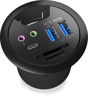 HUB USB Icy Box 1x SD 1x USB-C 1x microSD  + 2x USB-A 3.0 (IB-HUB1404A) 4