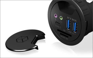 HUB USB Icy Box 1x SD 1x USB-C 1x microSD  + 2x USB-A 3.0 (IB-HUB1404A) 7