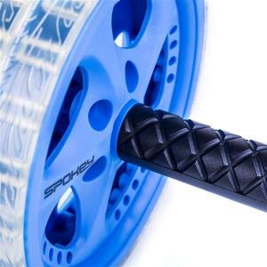 Spokey TWIN B II wałek podwójny biało-niebieski 3