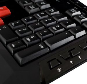 Klawiatura Modecom Volcano MC-8000 Przewodowa Czarno-czerwona US (K-MC-8000-100-U-CZ) 3