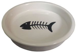 Yarro International Miska Ceramiczna Talerzyk Biały/róż 13.5x2.5cm 1