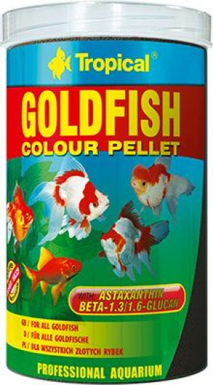 Tropical Pokarm dla rybek Goldfish Colours pellet 1000ml/360g (60476) 1