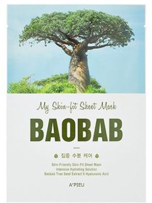 Apieu A'pieu Skin- Fit Sheet Mask ( Baobab Tree) 25 g 1