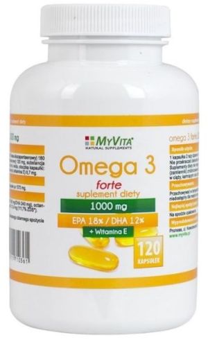 MYVITA Omega 3 Forte 1000 mg 120 kapsułek 1