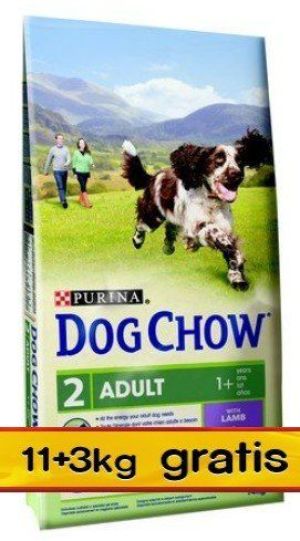 Purina Dog Chow Adult Jagnięcina 14kg (11+3kg gratis) 1