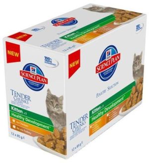 Hills  Feline Kitten Multipak Chicken + Turkey Healthy Development saszetka 12x85g 1
