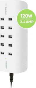 Ładowarka Belkin Multi-Charging Station 10x USB-A 24 A (B2B160VF) 3