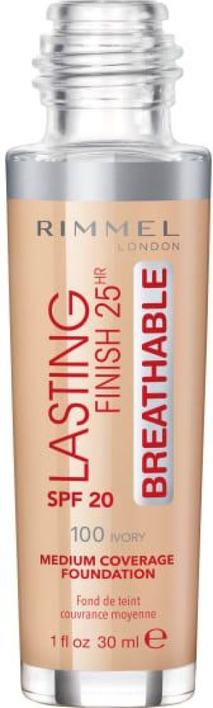 Coty Podkład Lasting Finish 25HR Breathable 100 Ivory 30ml 2