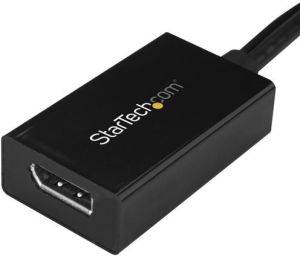 Adapter AV StarTech DVI-D - DisplayPort + USB-A czarny (DVI2DP2) 2