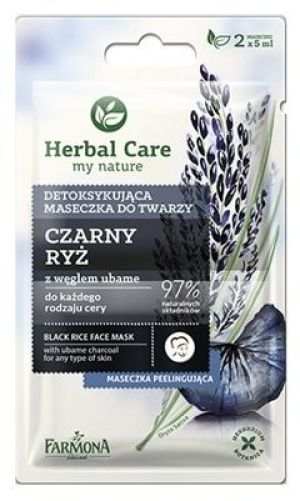 Farmona Herbal Care Maseczka detoksykująca do twarzy Czarny Ryż 2 x 5ml 1