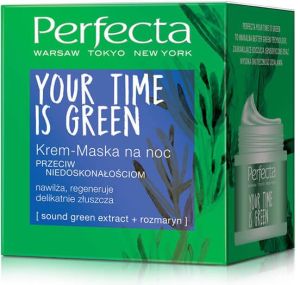 DAX Perfecta Your Time Is Green Krem-maska na noc przeciw niedoskonałościom 50ml 1