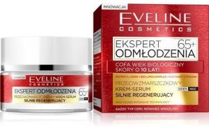 Eveline Ekspert Odmłodzenia 65+ Krem-serum silnie regenerujący na dzień i noc 50ml 1