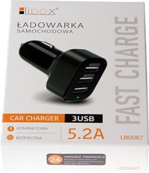 Ładowarka Libox LB0087 3x USB-A 5.2 A  (LB0087) 2