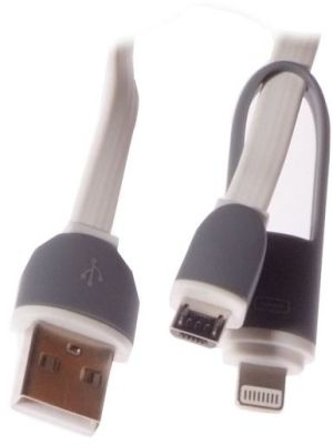 Kabel USB Libox USB-A - microUSB 1 m Biały (LB0066W) 1