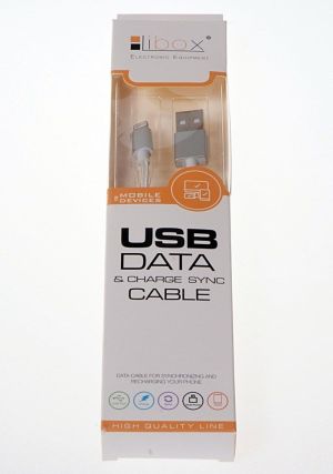 Kabel USB Libox USB-A - USB-A 1 m Biały (LB0097) 1