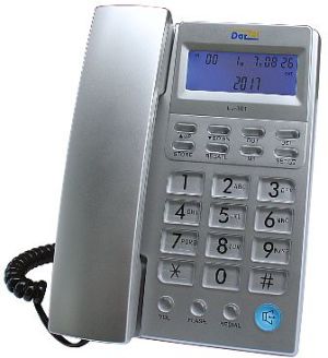Telefon stacjonarny Dartel LJ-301 Srebrny 1