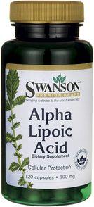 Swanson ALA 100mg (Alpha Lipoic Acid) 120 kapsułek 1