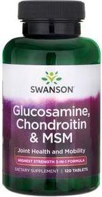 Swanson Glucosamine & Chondroitin MSM 120 Tabletek 1