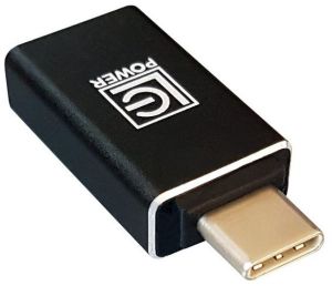 Adapter USB LC-Power USB-A - USB-C Czarny  (LC-ADA-U31C) 2