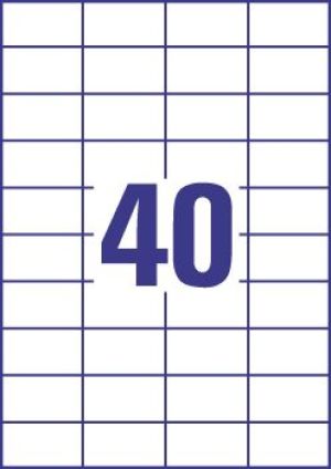 Avery Zweckform Etykieta uniwersalna Economy Europe100 ELA049 rozmiar 52,5 x 29,7 mm 4000 etykie (ELA049) 2