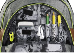 Hama COOCAZOO zestaw plecak EvverClevver II i przybornik PencilDenzel Darkgrey Melange (001386890000) 11