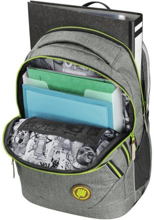 Hama COOCAZOO zestaw plecak EvverClevver II i przybornik PencilDenzel Darkgrey Melange (001386890000) 8