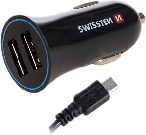 Ładowarka Swissten 2x USB-A 2.4 A  (20110905) 1