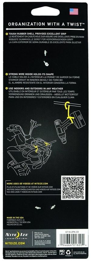 Organizer Nite Ize Linka zaciskowa Niebieski 2 sztuki  (GT18-2PK-03) 2