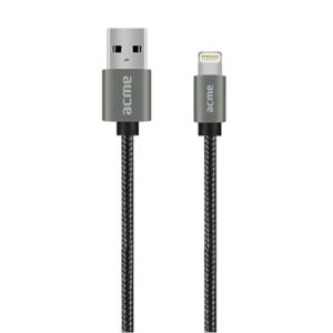 Kabel USB Acme USB-A - Lightning 1 m Szary (KABKAACMCB203101) 2